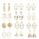 Fashion Creative Face Beaded Decorate Hollow Earrings