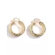 Fashion Retro Spiral Geometric Round Stud Simple Earrings