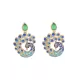 Vintage Peacock Shape Earrings Accessories