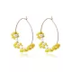 Retro Ethnic Style Beads Decorate Flower Earrings