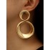 Statement Hollow Solid Color Geometric Earrings Accessories