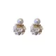 Original Zircon Beads Flower Earrings