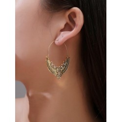 Vintage Pattern Love Hollow Earrings