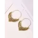 Vintage Pattern Love Hollow Earrings