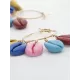 Fashion Colorful Shell Circle Ethnic Earrings