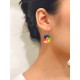 Fashion Colorful Smiley Acrylic Earrings