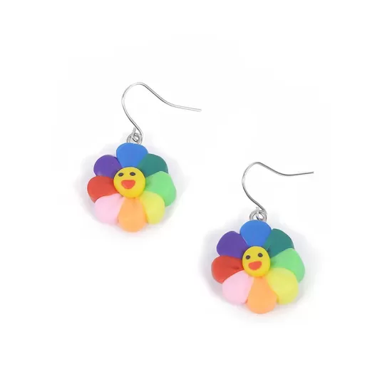 Fashion Colorful Smiley Acrylic Earrings