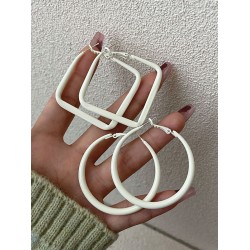 Simple Chic Geometric Solid Color Earrings