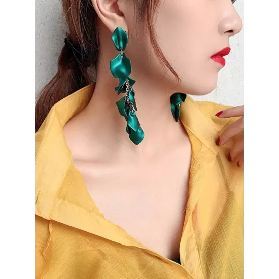 Stylish Tasseled Acrylic Earrings Accessories