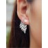 Original Rhinestone Wings Shape Earrings