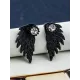 Original Rhinestone Wings Shape Earrings