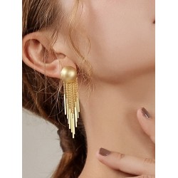 Original Creation Tasseled Geometric Earrings Accessories