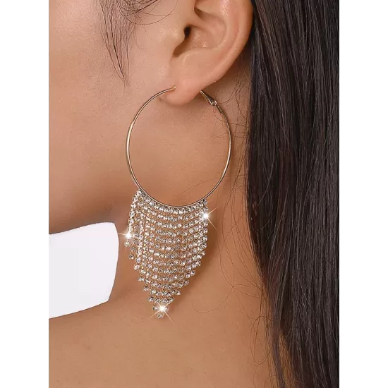 Geometric Tasseled Earrings Accessories