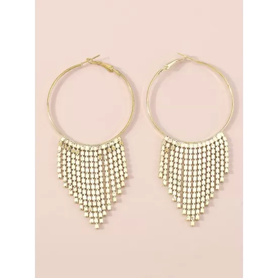 Geometric Tasseled Earrings Accessories