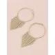 Geometric Tasseled Earrings Accessories