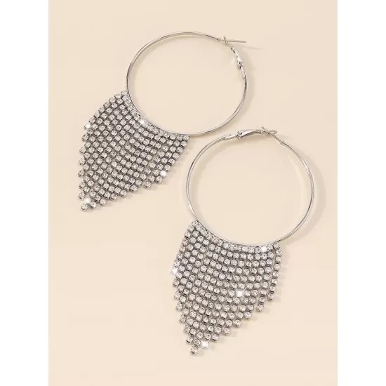 Geometric Tasseled Earrings Accessories