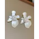 Acrylic & Imitation Pearl Flower Shape Earrings Accessories