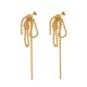 Solid Color Tasseled Earrings Accessories