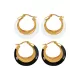 Contrast Color Geometric Split-Joint Earrings Accessories