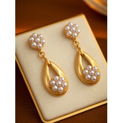 Chains Flower Shape Earrings Accessories