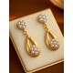 Chains Flower Shape Earrings Accessories