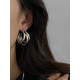 Geometric Hollow Hood Solid Color Earrings Accessories