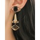 Contrast Color Geometric Earrings Accessories Drop Earrings