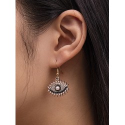 Contrast Color Eye Shape Earrings Accessories Drop Earrings