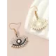 Contrast Color Eye Shape Earrings Accessories Drop Earrings