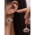 Contrast Color Eye Shape Earrings Accessories Drop Earrings