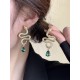 Contrast Color Snake Shape Earrings Accessories