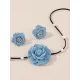 Beaded Flower Shape Necklaces Accessories Earrings Accessories Dainty Necklace