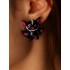 Halloween Bat Shape Earrings Accessories