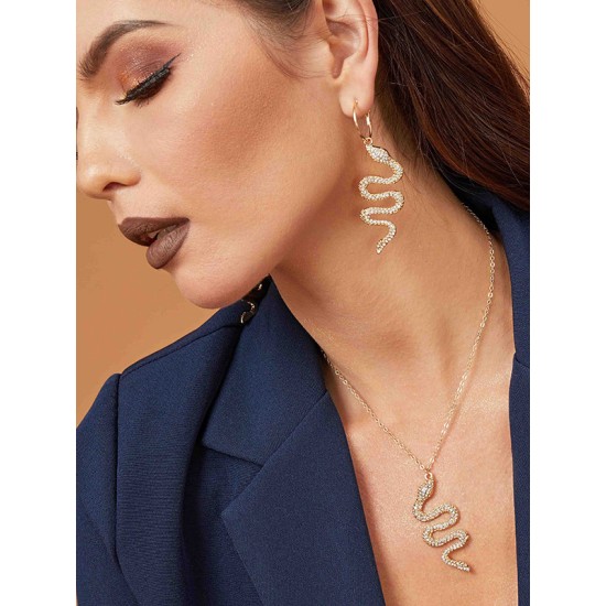 Snake Shape Earrings Accessories + Necklaces Accessories