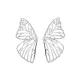 Butterfly Shape Hollow Earrings Accessories