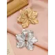 Flower Shape Solid Color Earrings Accessories