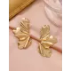 Flower Shape Solid Color Earrings Accessories