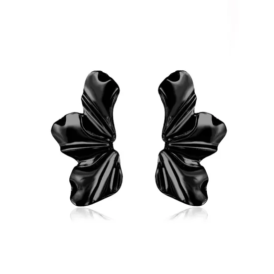 Flower Shape Solid Color Earrings Accessories