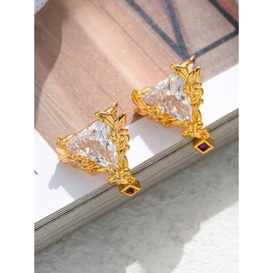 Geometric Rhine Stones Earrings Accessories