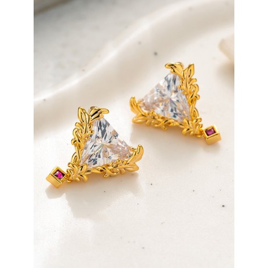 Geometric Rhine Stones Earrings Accessories