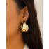 Geometric Solid Color Normcore Earrings Accessories