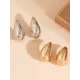 Geometric Solid Color Earrings Accessories