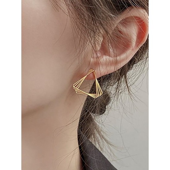 Geometric Solid Color Earrings Accessories