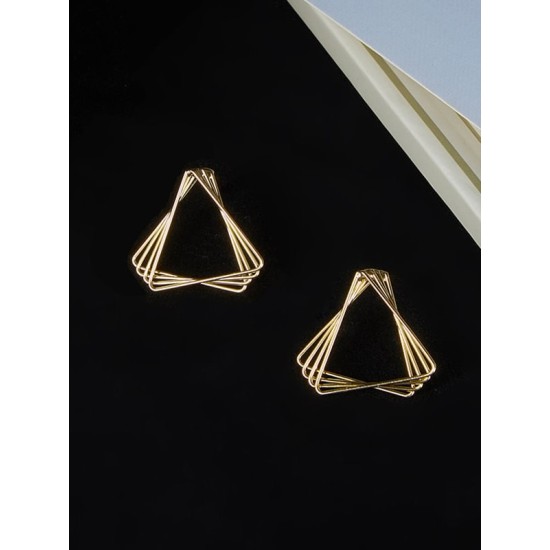 Geometric Solid Color Earrings Accessories