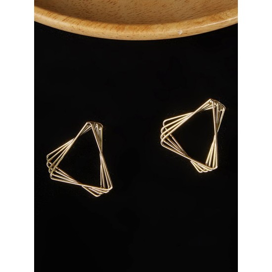 Geometric Solid Color Earrings Accessories