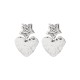 Heart Shape Solid Color Star Shape Normcore Earrings Accessories