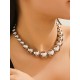 Beaded Solid Color Dainty Necklace  Accessories + Earrings Accessories