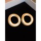 Geometric Hollow Solid Color Normcore Earrings Accessories