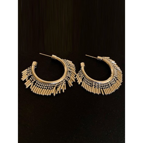 Geometric Tasseled Earrings Accessories