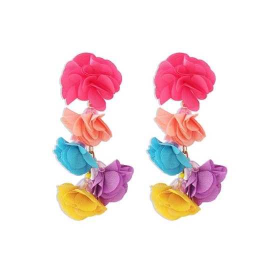 Flower Shape Earrings Accessories Drop Earrings